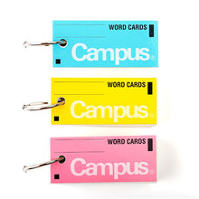 Load image into Gallery viewer, Campus Key Ring Word Cards ⭐3Pcs Set ⭐ - Original Kawaii Pen