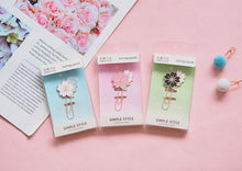 Load image into Gallery viewer, Sakura Cherry Blossom Paper Clip - Original Kawaii Pen