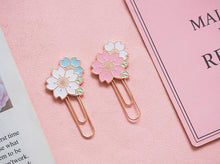 Load image into Gallery viewer, Sakura Cherry Blossom Paper Clip - Original Kawaii Pen