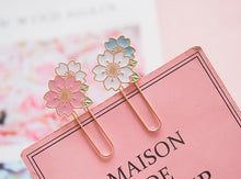 Load image into Gallery viewer, Sakura Cherry Blossom Paper Clip - Original Kawaii Pen