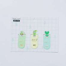 Load image into Gallery viewer, Cactus & Sakura Magnetic Bookmark Set - Original Kawaii Pen