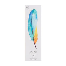 Load image into Gallery viewer, Colorful Feather Paper Bookmarks - Original Kawaii Pen