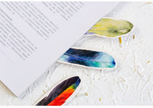 Load image into Gallery viewer, Colorful Feather Paper Bookmarks - Original Kawaii Pen