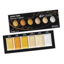 Load image into Gallery viewer, Kuretake Gansai Tambi Starry Colors - 6 Color Set - Original Kawaii Pen