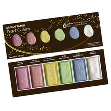 Load image into Gallery viewer, Kuretake Gansai Tambi Starry Colors - 6 Color Set - Original Kawaii Pen