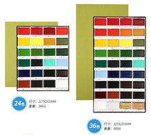 Load image into Gallery viewer, Kuretake Gansai Tambi Watercolor Palette - 12/18/24/36/48 Color - Original Kawaii Pen