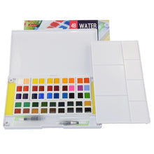 Load image into Gallery viewer, Petite Color Watercolor Field Sketch Box Set - 48 Color Palette + Water Brush - Original Kawaii Pen
