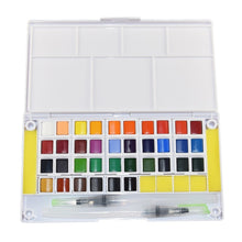 Load image into Gallery viewer, Petite Color Watercolor Field Sketch Box Set - 36 Color Palette + Water Brush - Original Kawaii Pen