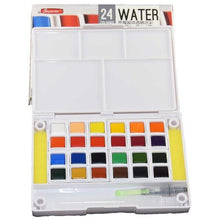 Load image into Gallery viewer, Petite Color Watercolor Field Sketch Box Set - 24 Color Palette + Water Brush - Original Kawaii Pen