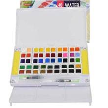 Load image into Gallery viewer, Petite Color Watercolor Field Sketch Box Set - 48 Color Palette + Water Brush - Original Kawaii Pen