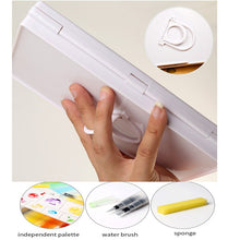 Load image into Gallery viewer, Petite Color Watercolor Field Sketch Box Set - 48 Color Palette + Water Brush - Original Kawaii Pen