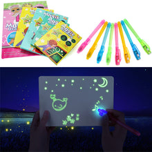 Load image into Gallery viewer, (5pcs Set) Drawing Templates for Glow In The Dark Neon Doodle Board Perfect Gift For Kids All Ages ✍ - Original Kawaii Pen