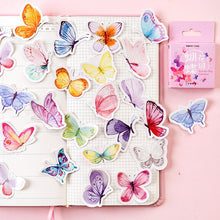 Load image into Gallery viewer, Butterfly Garden Paper Stickers (46pcs Box) - Original Kawaii Pen