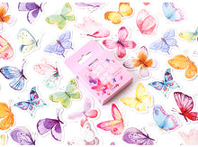 Load image into Gallery viewer, Butterfly Garden Paper Stickers (46pcs Box) - Original Kawaii Pen