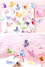 Load image into Gallery viewer, Butterfly Garden Paper Stickers (46pcs Box) - Original Kawaii Pen