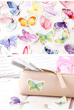 Load image into Gallery viewer, Butterfly Garden Paper Stickers (46pcs Box) - Original Kawaii Pen