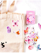 Load image into Gallery viewer, Butterfly Garden Paper Stickers (46pcs Box) - Original Kawaii Pen
