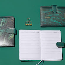 Load image into Gallery viewer, Leaves of Green Leather Notebook Planner