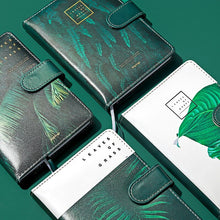 Load image into Gallery viewer, Leaves of Green Leather Notebook Planner