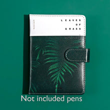 Load image into Gallery viewer, Leaves of Green Leather Notebook Planner