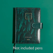 Load image into Gallery viewer, Leaves of Green Leather Notebook Planner