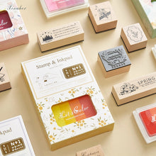 Load image into Gallery viewer, Vintage Universe Stamp & Ink Pad Set - Original Kawaii Pen