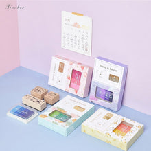 Load image into Gallery viewer, Vintage Universe Stamp & Ink Pad Set - Original Kawaii Pen