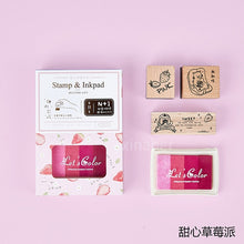 Load image into Gallery viewer, Vintage Universe Stamp & Ink Pad Set - Original Kawaii Pen
