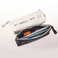 Load image into Gallery viewer, Vintage B&W Leather Pencil Case - Original Kawaii Pen