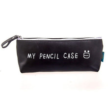 Load image into Gallery viewer, Vintage B&W Leather Pencil Case - Original Kawaii Pen