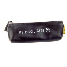 Load image into Gallery viewer, Vintage B&W Leather Pencil Case - Original Kawaii Pen