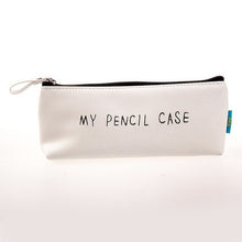 Load image into Gallery viewer, Vintage B&W Leather Pencil Case - Original Kawaii Pen