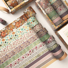 Load image into Gallery viewer, Vintage Floral Pattern Washi Tape Set - Limited Edition - Original Kawaii Pen
