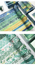 Load image into Gallery viewer, Fresh Green Forest Washi Tape Set - Limited Edition - Original Kawaii Pen