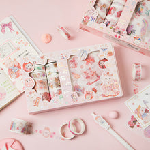 Load image into Gallery viewer, Cute Kawaii Cartoon Washi Tapes + Stickers Set - Original Kawaii Pen