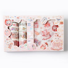 Load image into Gallery viewer, Cute Kawaii Cartoon Washi Tapes + Stickers Set - Original Kawaii Pen