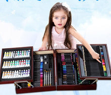 Load image into Gallery viewer, Premium Complete Painting Set in Vintage Wooden Box (176pcs) - Original Kawaii Pen