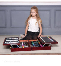 Load image into Gallery viewer, Premium Complete Painting Set in Vintage Wooden Box (176pcs) - Original Kawaii Pen