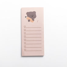 Load image into Gallery viewer, Cute Korean Bear Memo Pads (5 Types) - Original Kawaii Pen