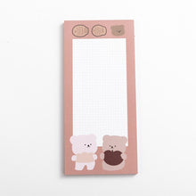 Load image into Gallery viewer, Cute Korean Bear Memo Pads (5 Types) - Original Kawaii Pen