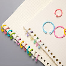 Load image into Gallery viewer, Colorful Binder Rings (2 Boxes a Set) - Original Kawaii Pen