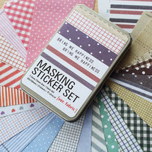 Load image into Gallery viewer, Korean Style Masking Stickers in Classic Tin Box - Original Kawaii Pen