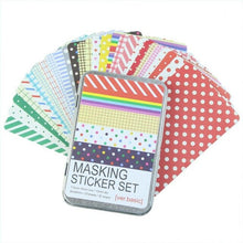 Load image into Gallery viewer, Korean Style Masking Stickers in Classic Tin Box - Original Kawaii Pen
