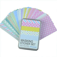 Load image into Gallery viewer, Korean Style Masking Stickers in Classic Tin Box - Original Kawaii Pen