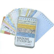 Load image into Gallery viewer, Korean Style Masking Stickers in Classic Tin Box - Original Kawaii Pen