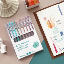 Load image into Gallery viewer, Morandi Pastel Colors Retractable Gen Pen Set (9 Colors) - Original Kawaii Pen
