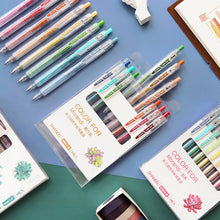 Load image into Gallery viewer, Morandi Pastel Colors Retractable Gen Pen Set (9 Colors) - Original Kawaii Pen