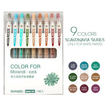 Load image into Gallery viewer, Morandi Pastel Colors Retractable Gen Pen Set (9 Colors) - Original Kawaii Pen
