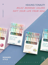 Load image into Gallery viewer, Morandi Pastel Colors Retractable Gen Pen Set (9 Colors) - Original Kawaii Pen