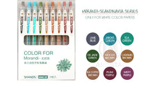 Load image into Gallery viewer, Morandi Pastel Colors Retractable Gen Pen Set (9 Colors) - Original Kawaii Pen